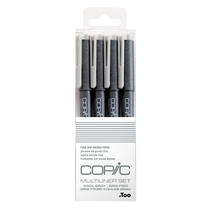 Copic Multiliner Permanent Inking Pens - Set of 4 (Choose Your Pack)