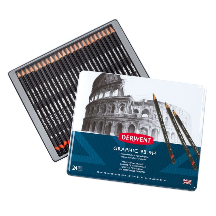 Derwent "Graphic" Professional Graphite Pencil Set - Choose Your Pack