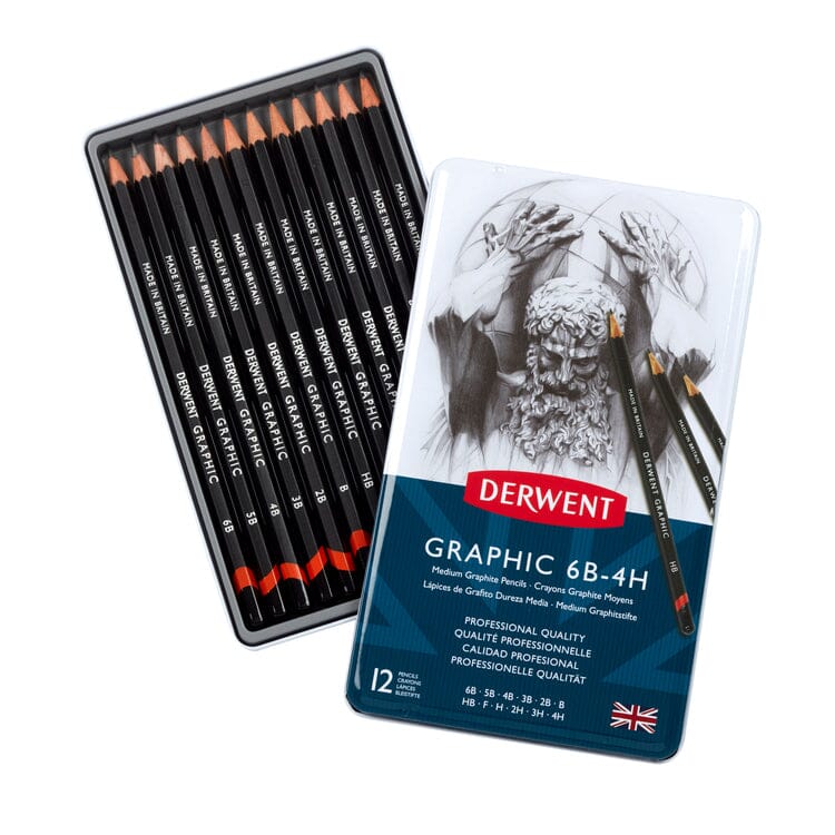 Derwent "Graphic" Professional Graphite Pencil Set - Choose Your Pack