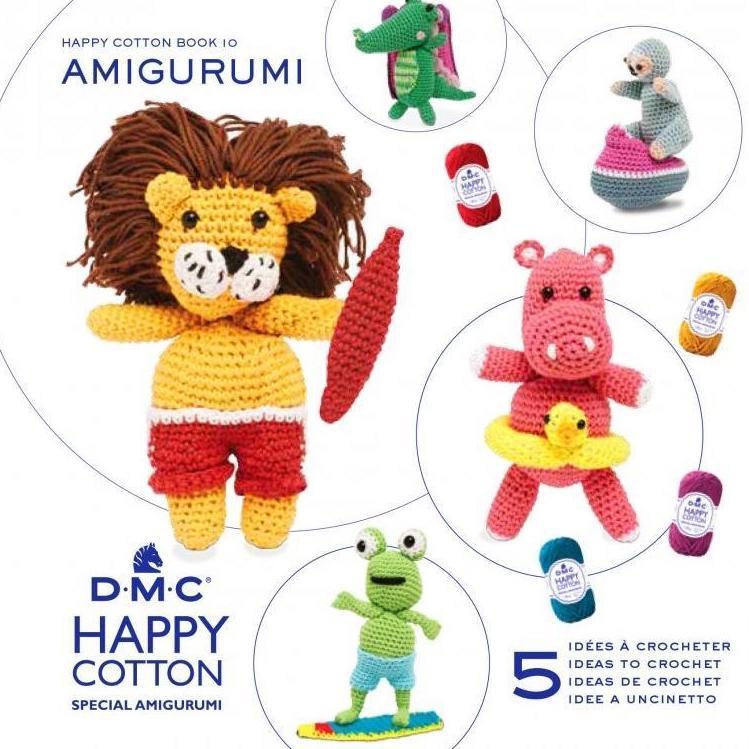 DMC "Happy Cotton" Amigurumi Crochet Pattern Books