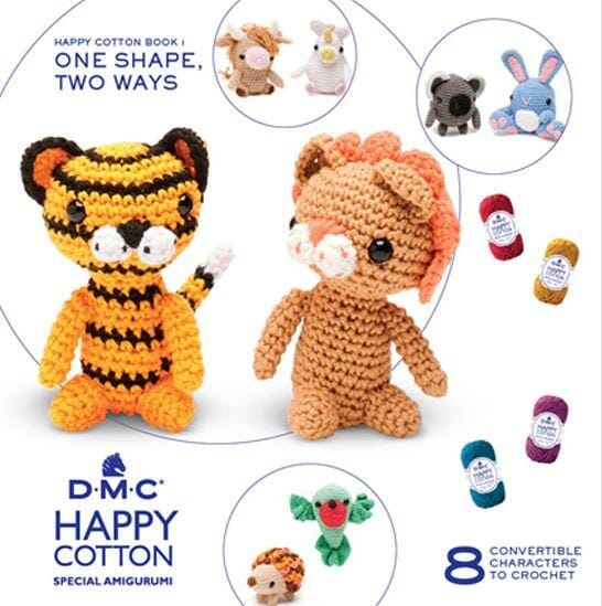 DMC "Happy Cotton" Amigurumi Crochet Pattern Books