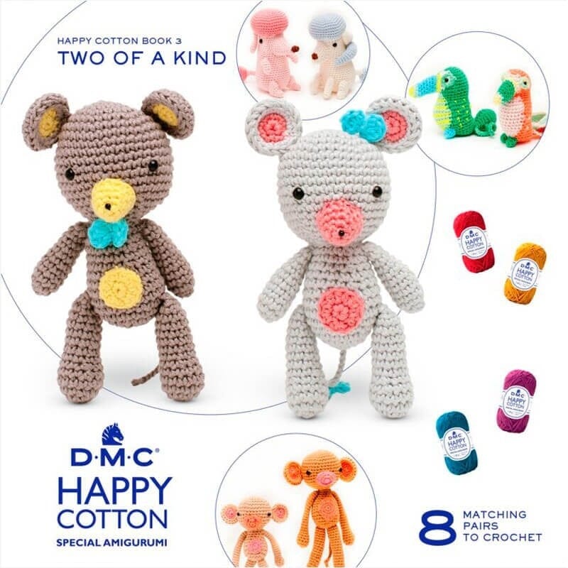DMC "Happy Cotton" Amigurumi Crochet Pattern Books