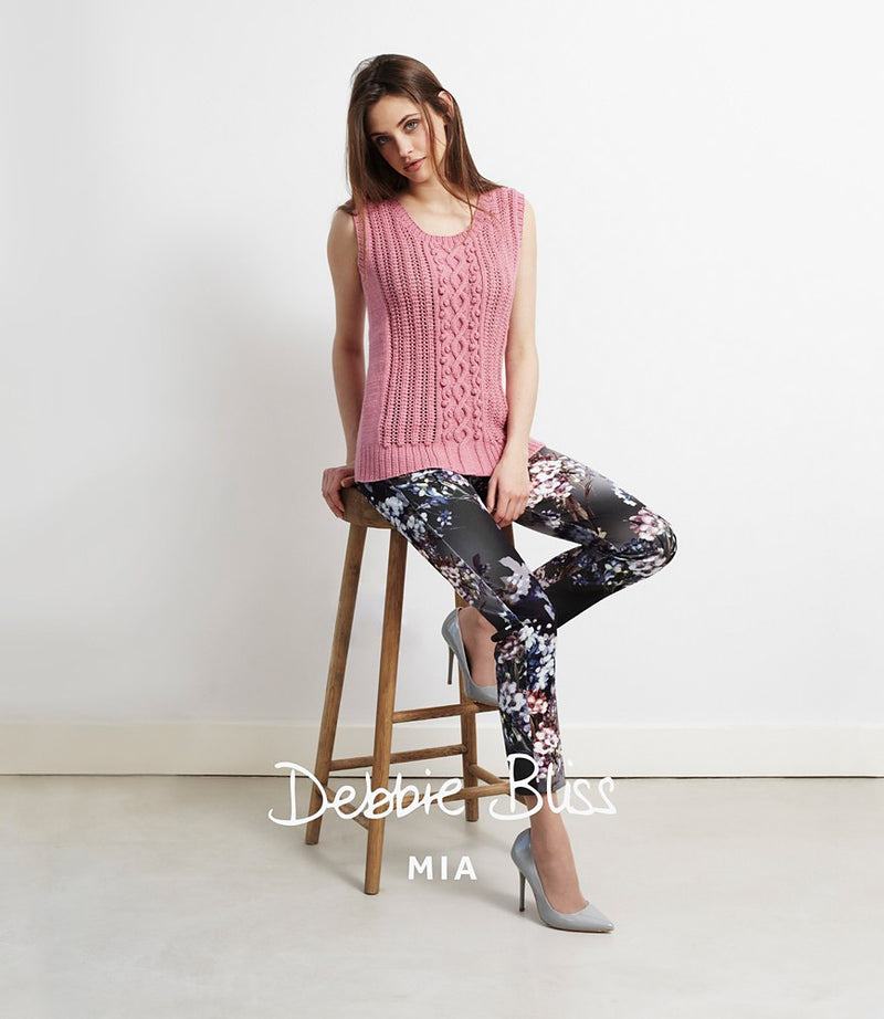 Debbie Bliss "Mia" 8-Ply Knitting Pattern Leaflet -