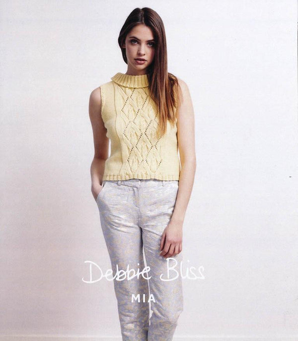 Debbie Bliss "Mia" 8-Ply Knitting Pattern Leaflet - #019 Sleeveless Top