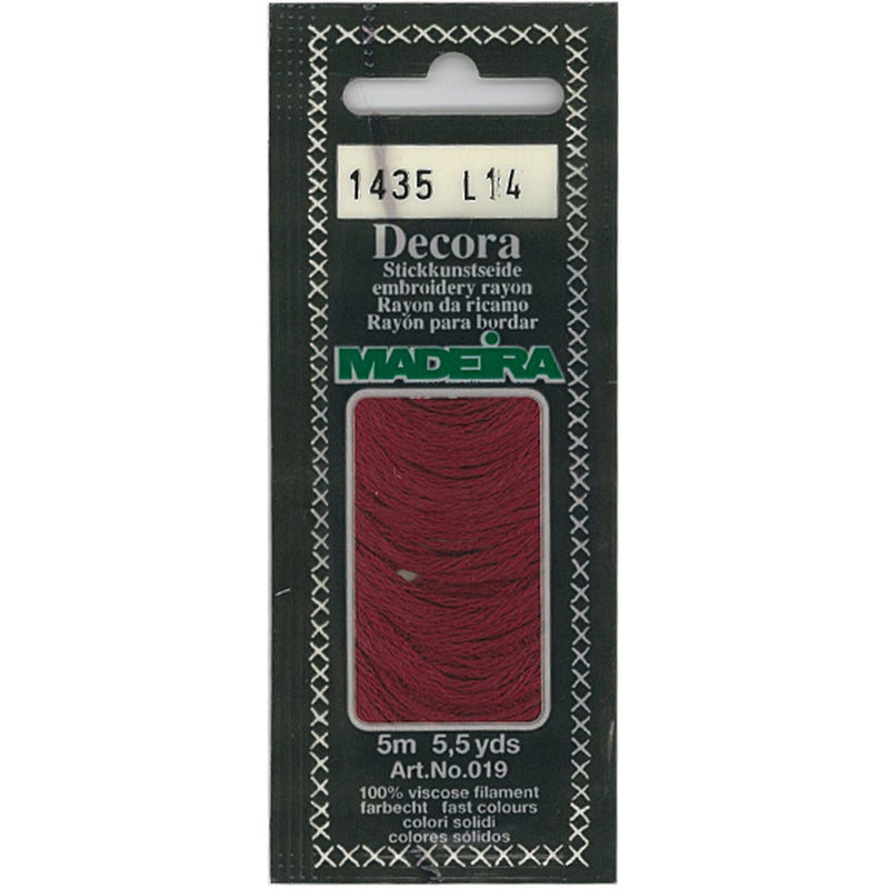 Madeira "Decora" Rayon Embroidery Thread - 5m Pack