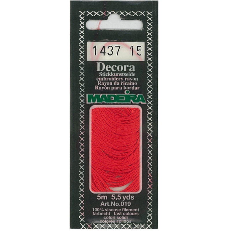 Madeira "Decora" Rayon Embroidery Thread - 5m Pack