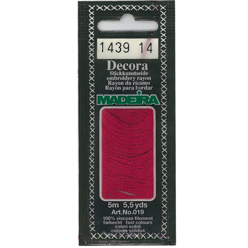 Madeira "Decora" Rayon Embroidery Thread - 5m Pack