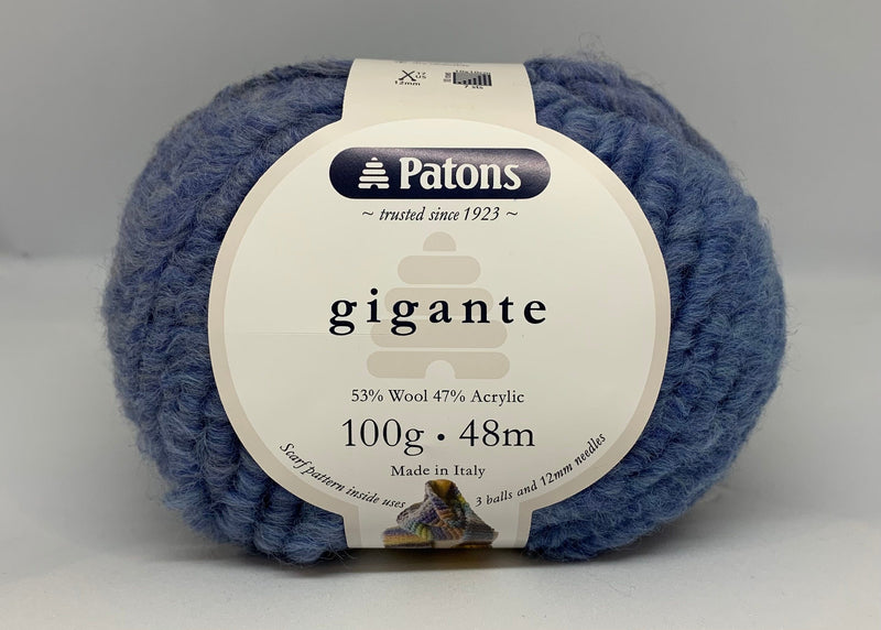 Patons 100g "Gigante" Wool & Acrylic Yarn