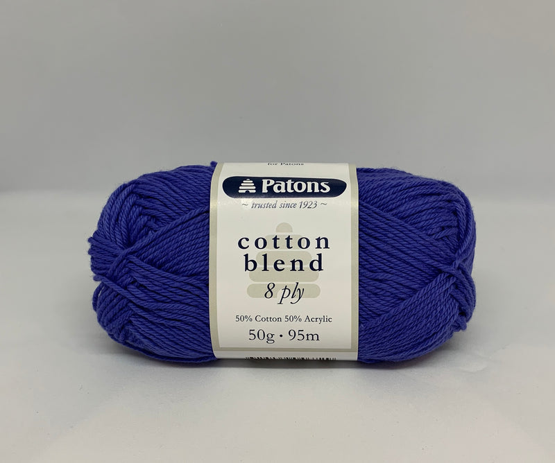 Patons 50g "Cotton Blend" 8-Ply Cotton & Acrylic Yarn