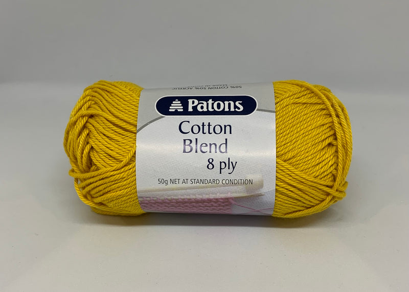 Patons 50g "Cotton Blend" 8-Ply Cotton & Acrylic Yarn