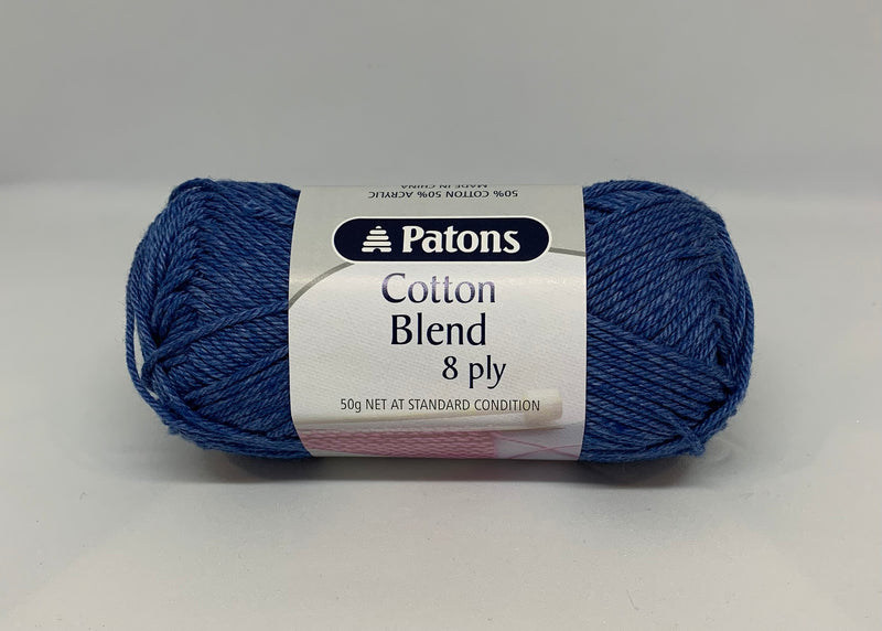 Patons 50g "Cotton Blend" 8-Ply Cotton & Acrylic Yarn