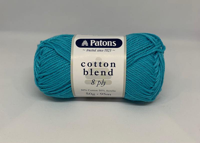 Patons 50g "Cotton Blend" 8-Ply Cotton & Acrylic Yarn