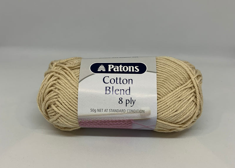 Patons 50g "Cotton Blend" 8-Ply Cotton & Acrylic Yarn