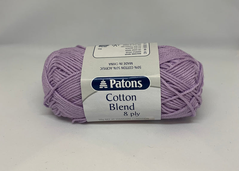 Patons 50g "Cotton Blend" 8-Ply Cotton & Acrylic Yarn