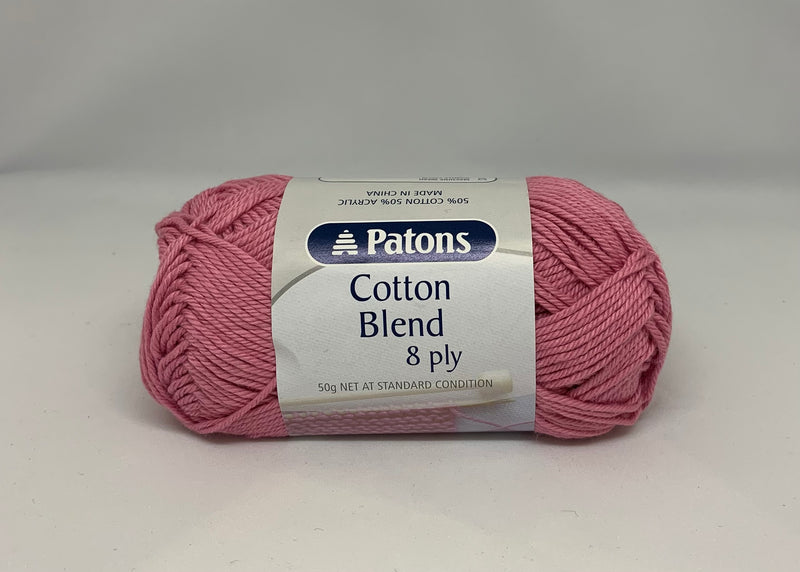 Patons 50g "Cotton Blend" 8-Ply Cotton & Acrylic Yarn