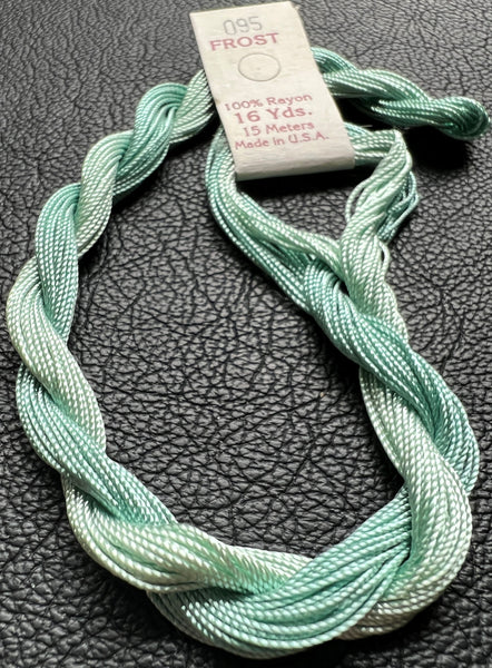 Edmar "Frost" 3-Ply Rayon Brazilian Embroidery Thread (Shades #000 - #199)