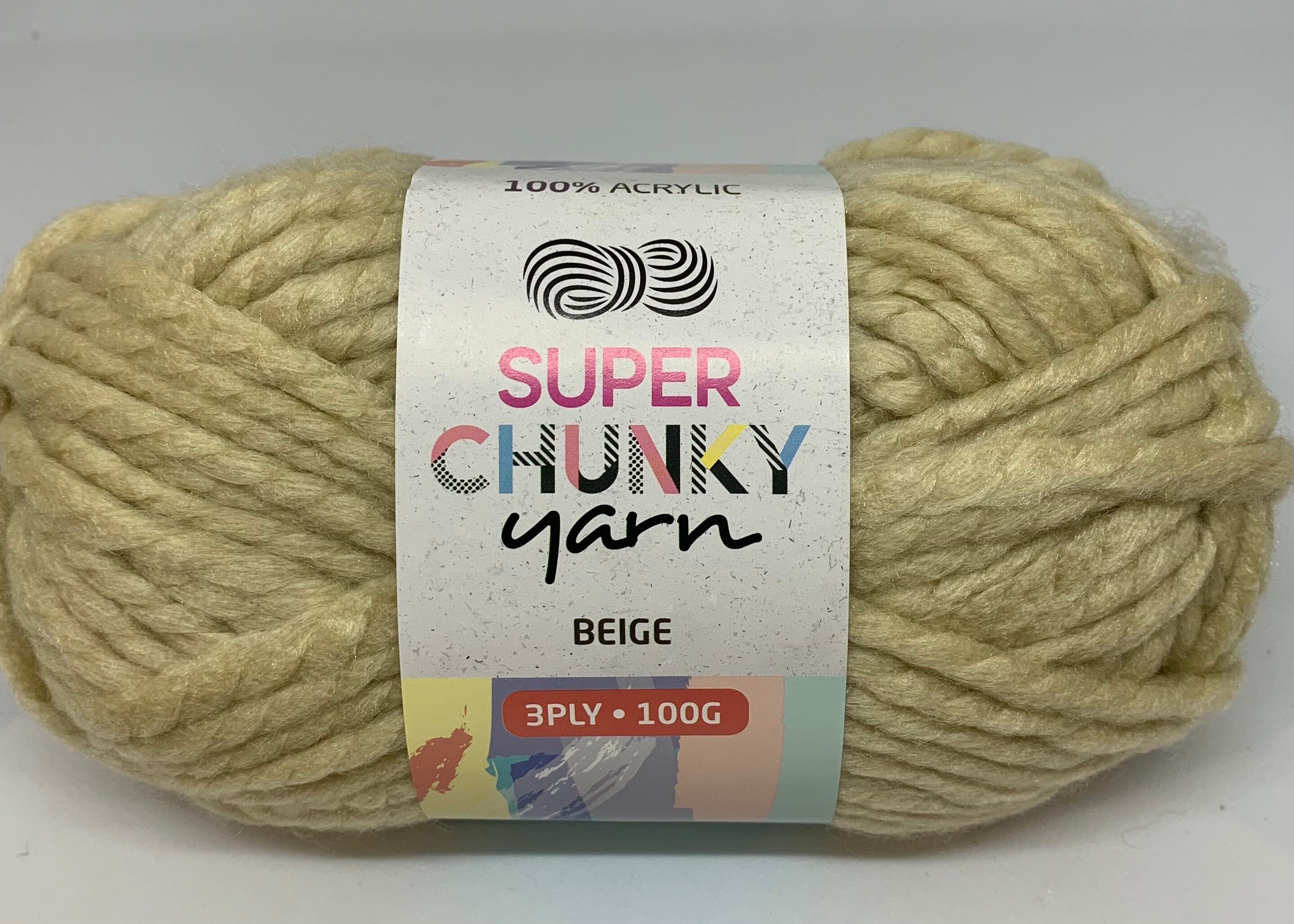 Everyday 100g Acrylic Super Chunky Knitting Yarn - Choose Your Colour