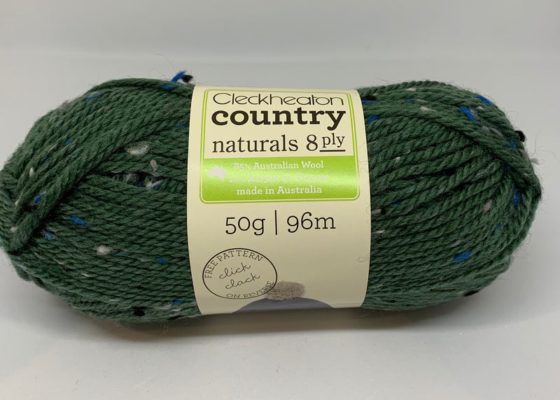 Cleckheaton 50g "Country Naturals" 8-Ply Wool Blend Yarn