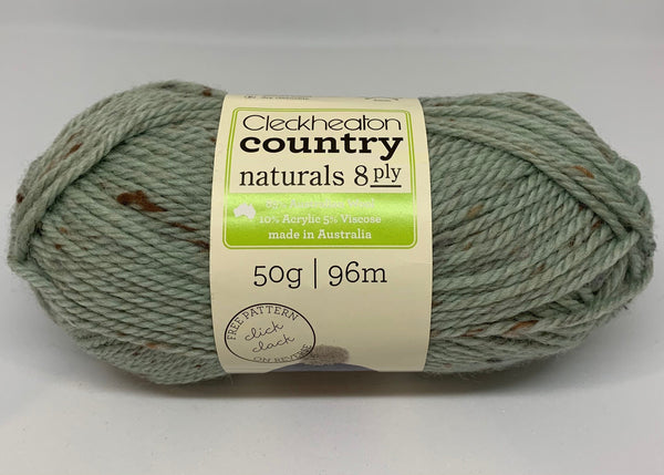 Cleckheaton 50g "Country Naturals" 8-Ply Wool Blend Yarn