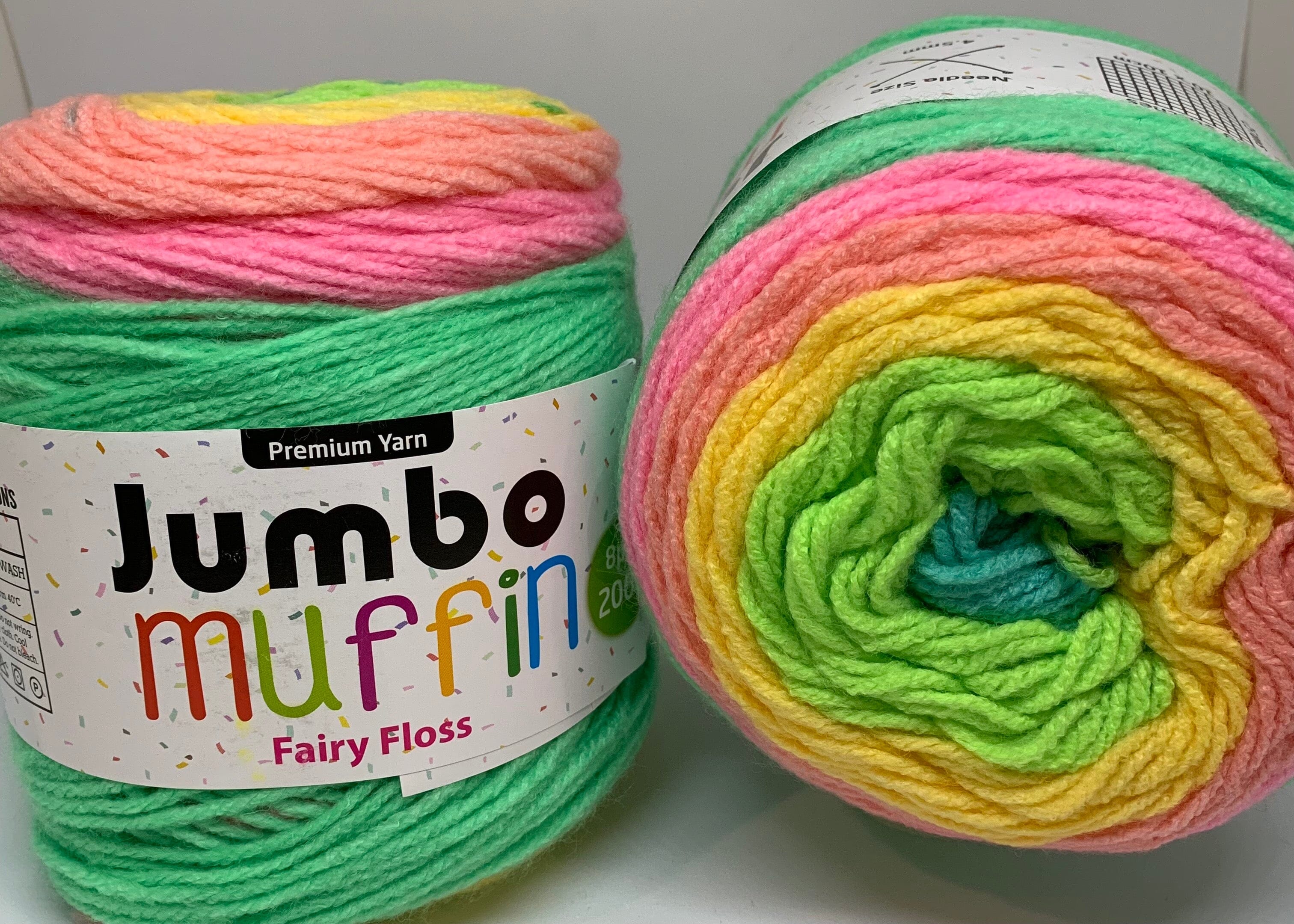 Everyday 200g "Jumbo Muffin" 8-Ply Acrylic Knitting Yarn - Choose Your Colour