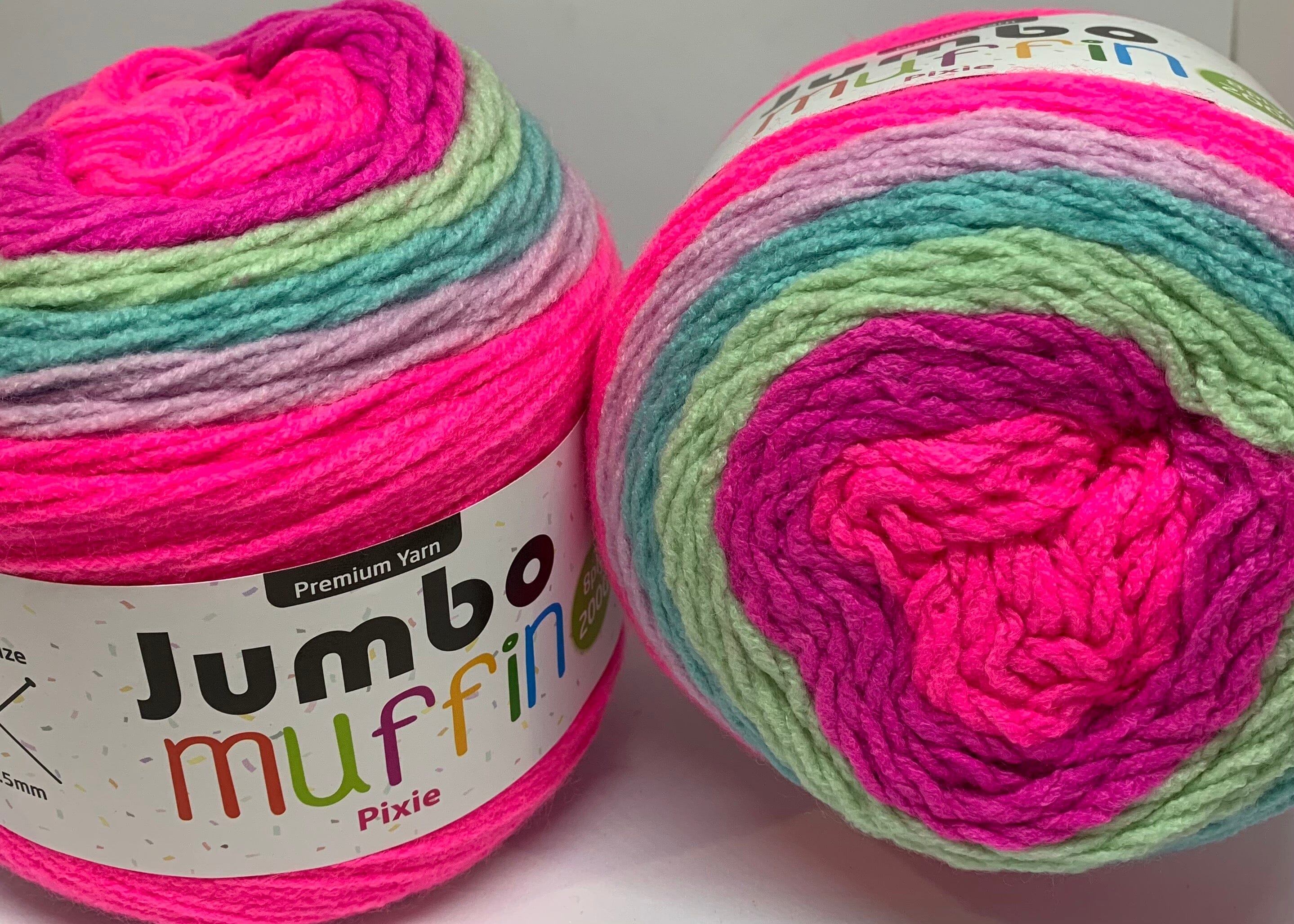 Everyday 200g "Jumbo Muffin" 8-Ply Acrylic Knitting Yarn - Choose Your Colour