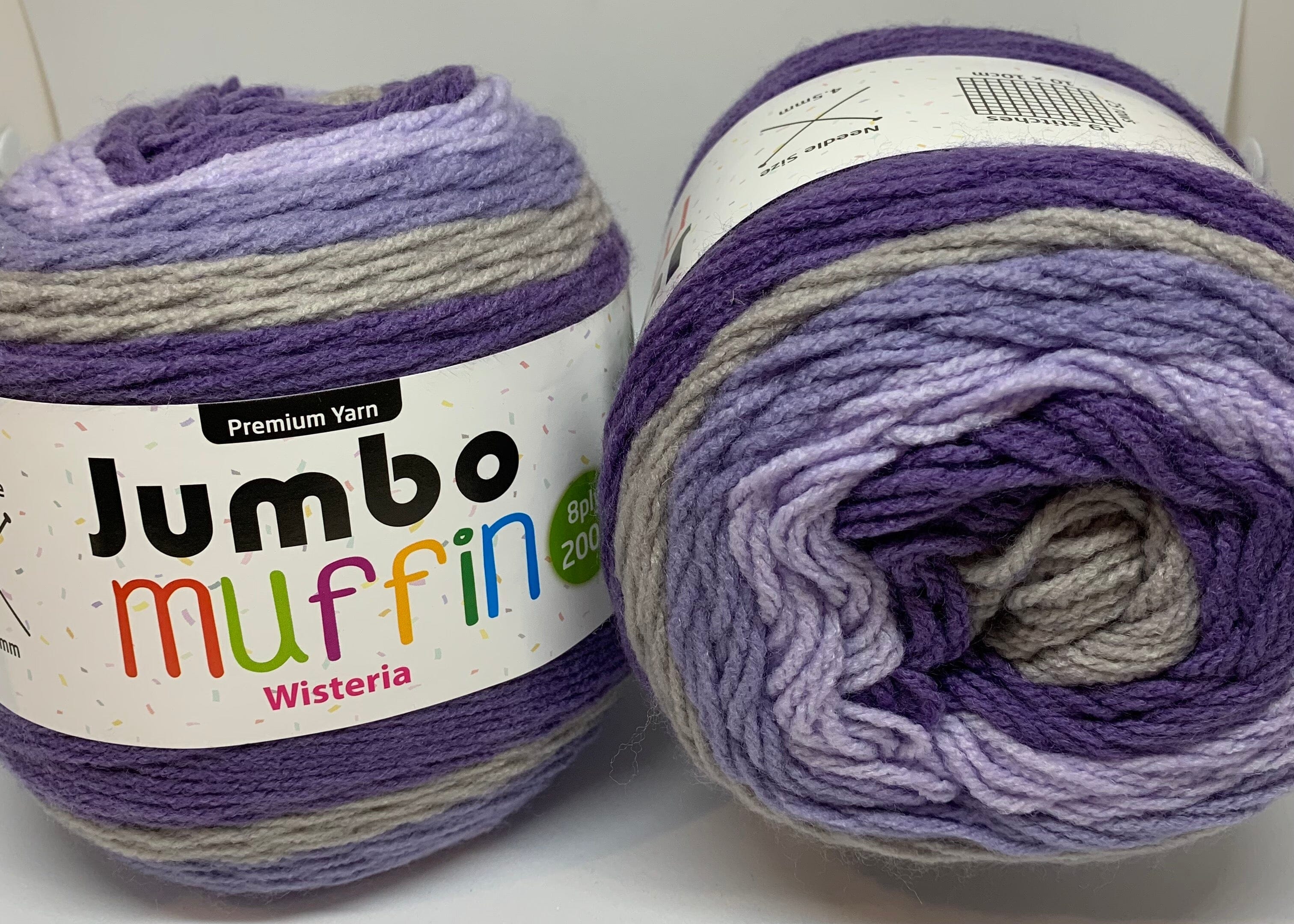 Everyday 200g "Jumbo Muffin" 8-Ply Acrylic Knitting Yarn - Choose Your Colour