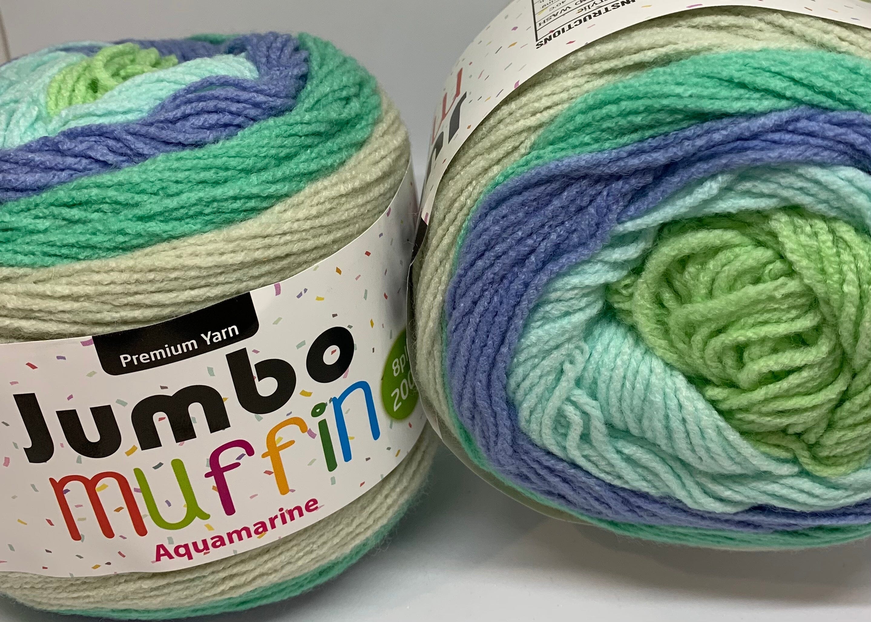 Everyday 200g "Jumbo Muffin" 8-Ply Acrylic Knitting Yarn - Choose Your Colour
