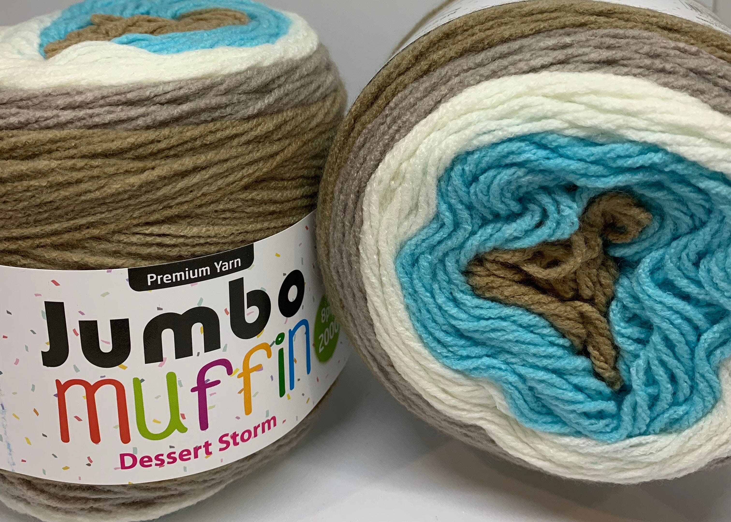 Everyday 200g "Jumbo Muffin" 8-Ply Acrylic Knitting Yarn - Choose Your Colour