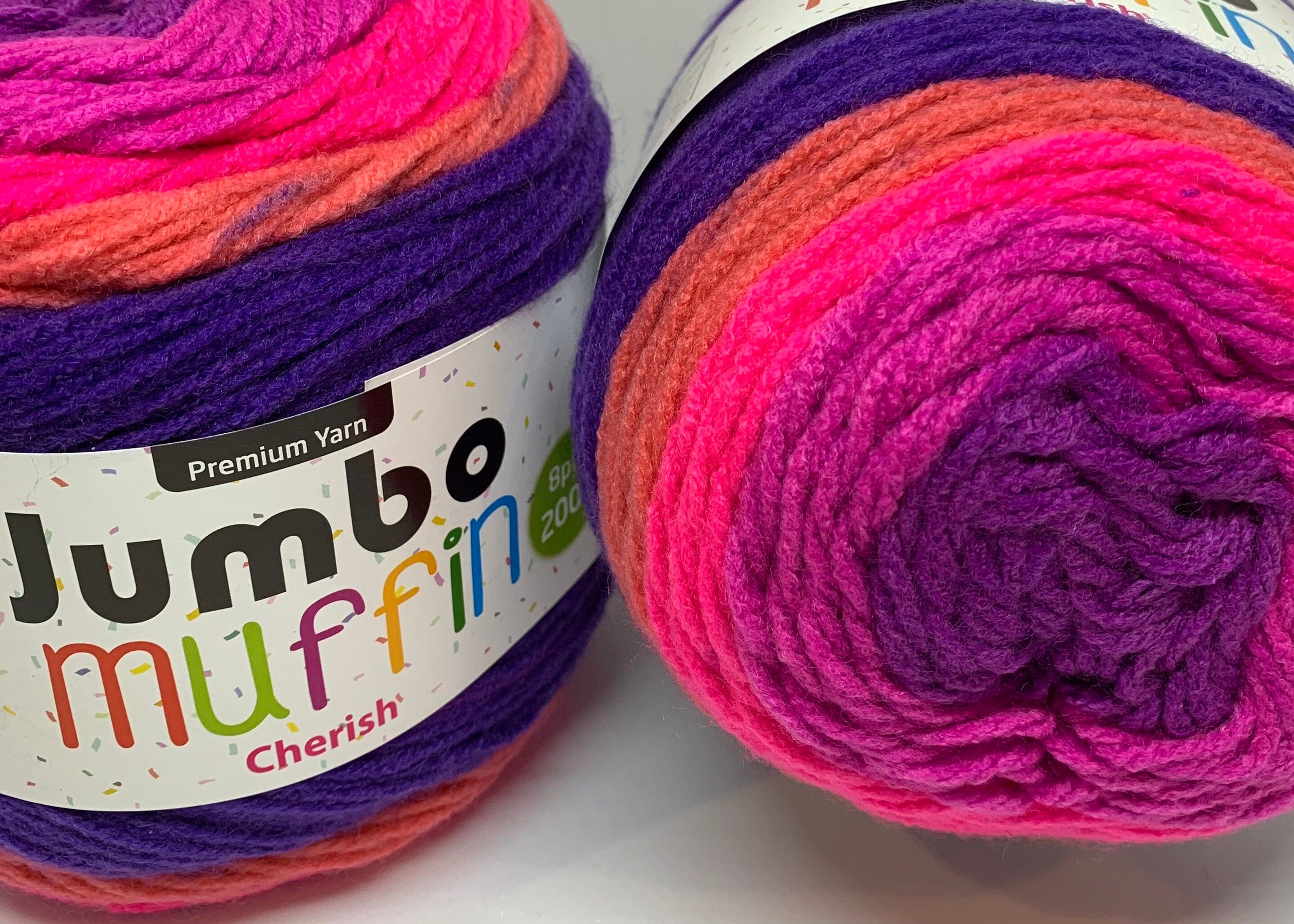 Everyday 200g "Jumbo Muffin" 8-Ply Acrylic Knitting Yarn - Choose Your Colour