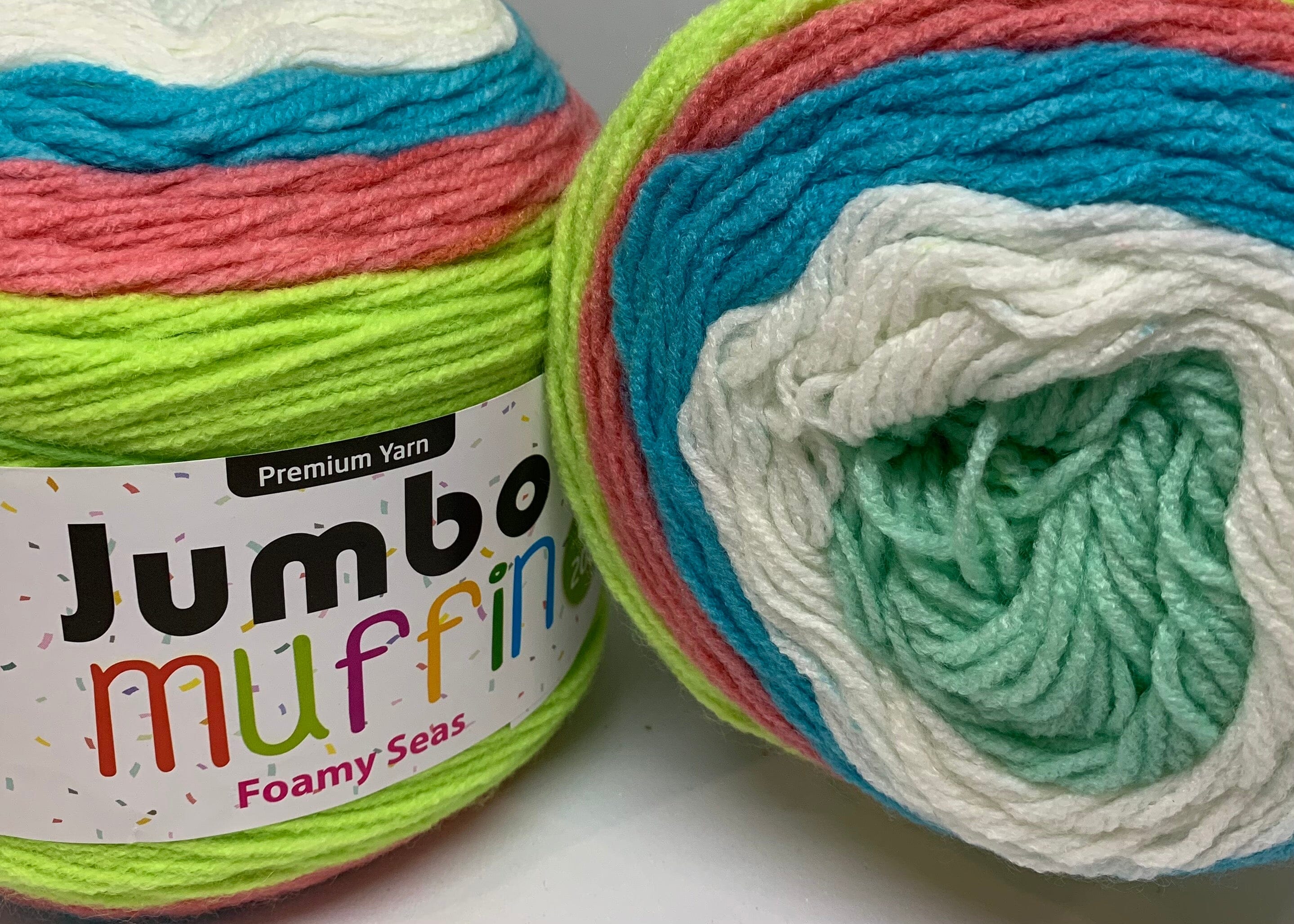 Everyday 200g "Jumbo Muffin" 8-Ply Acrylic Knitting Yarn - Choose Your Colour