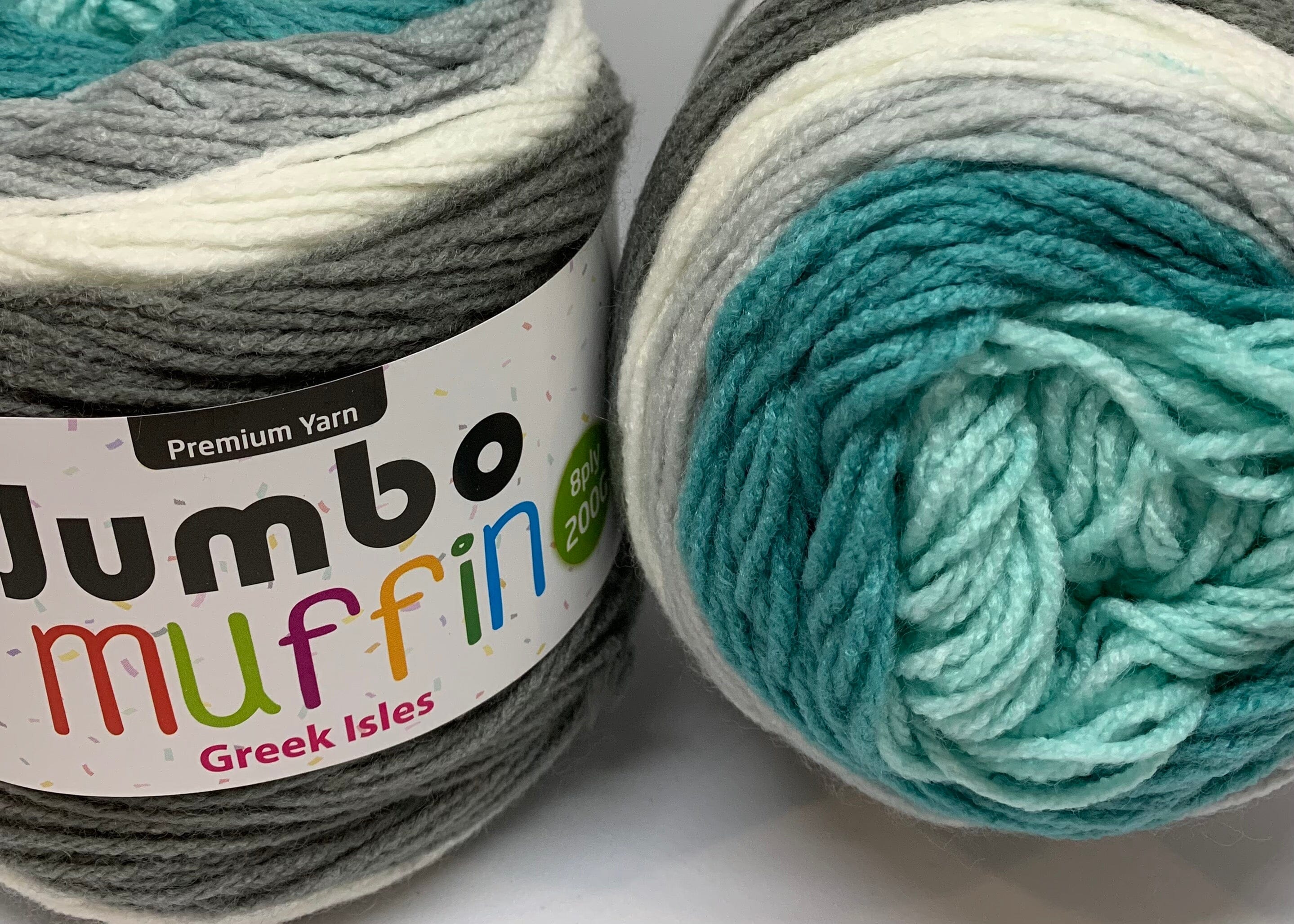 Everyday 200g "Jumbo Muffin" 8-Ply Acrylic Knitting Yarn - Choose Your Colour