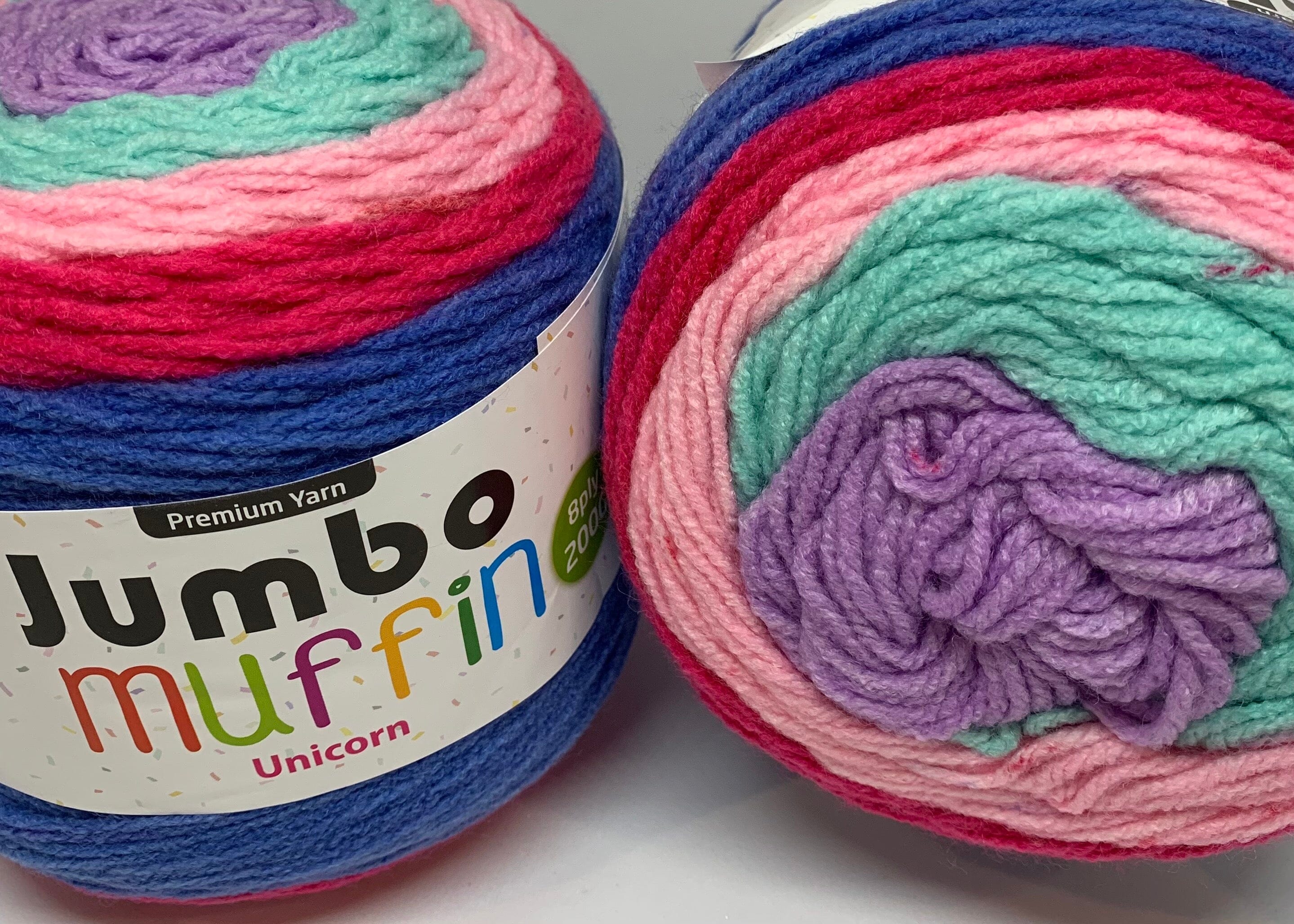 Everyday 200g "Jumbo Muffin" 8-Ply Acrylic Knitting Yarn - Choose Your Colour