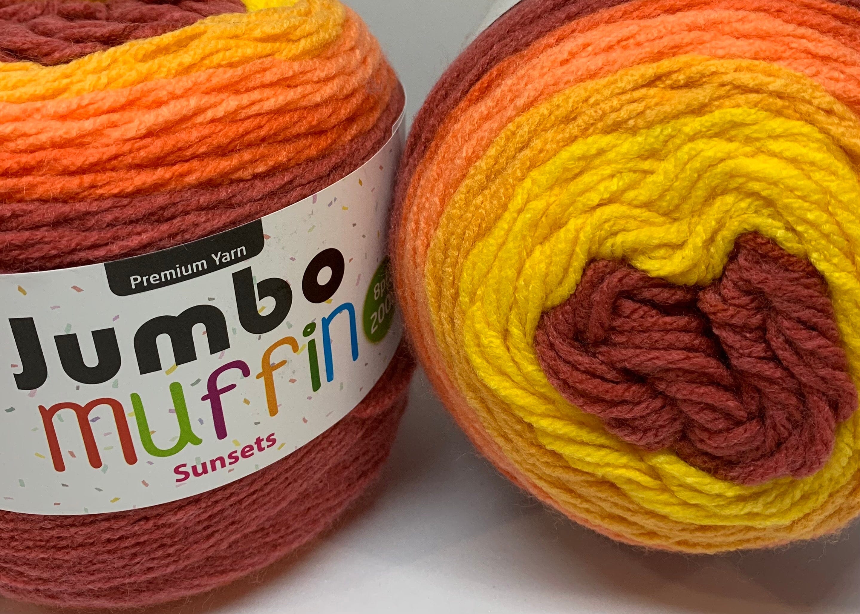 Everyday 200g "Jumbo Muffin" 8-Ply Acrylic Knitting Yarn - Choose Your Colour