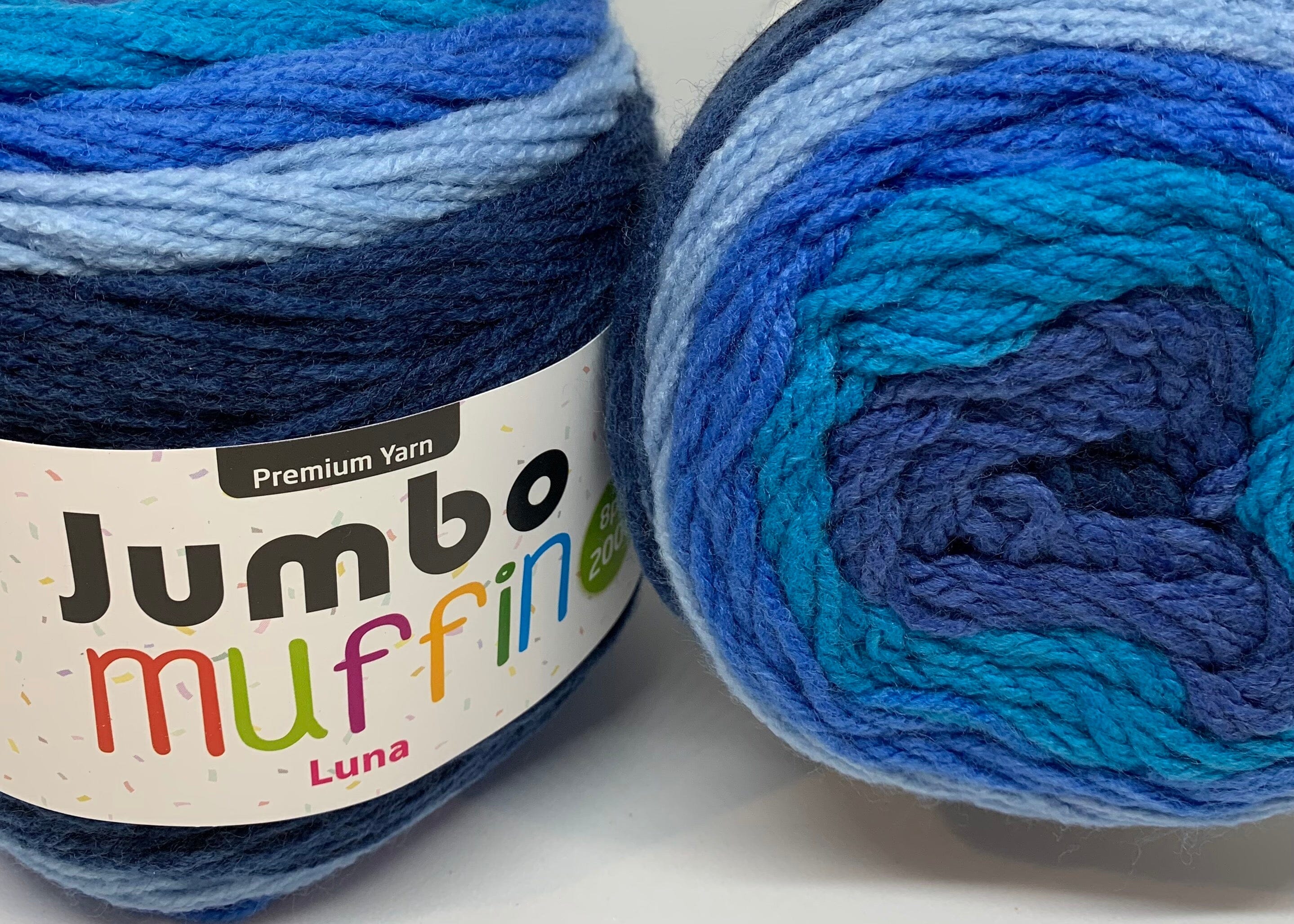 Everyday 200g "Jumbo Muffin" 8-Ply Acrylic Knitting Yarn - Choose Your Colour