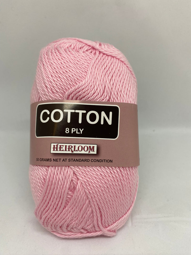Heirloom 50g "Cotton" 8-Ply 100% Cotton Yarn
