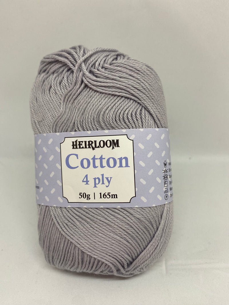 Heirloom 50g "Cotton" 4-Ply 100% Cotton Yarn
