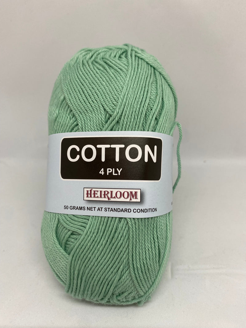 Heirloom 50g "Cotton" 4-Ply 100% Cotton Yarn