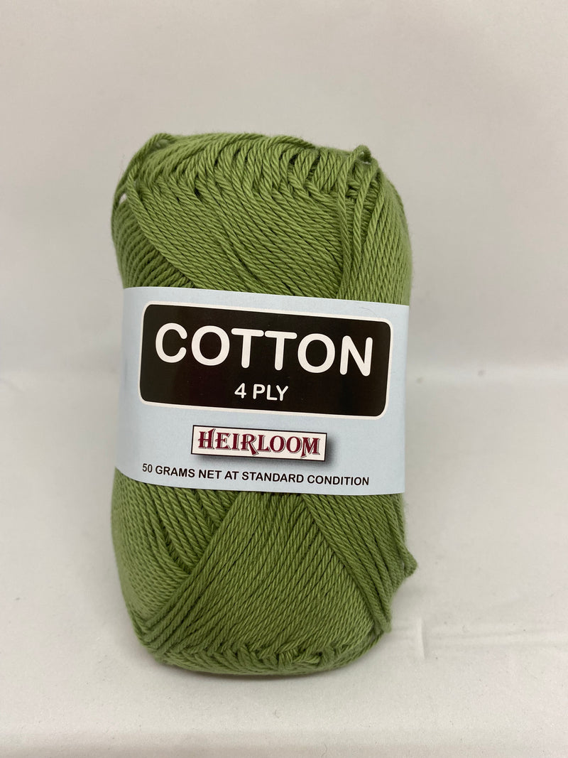 Heirloom 50g "Cotton" 4-Ply 100% Cotton Yarn