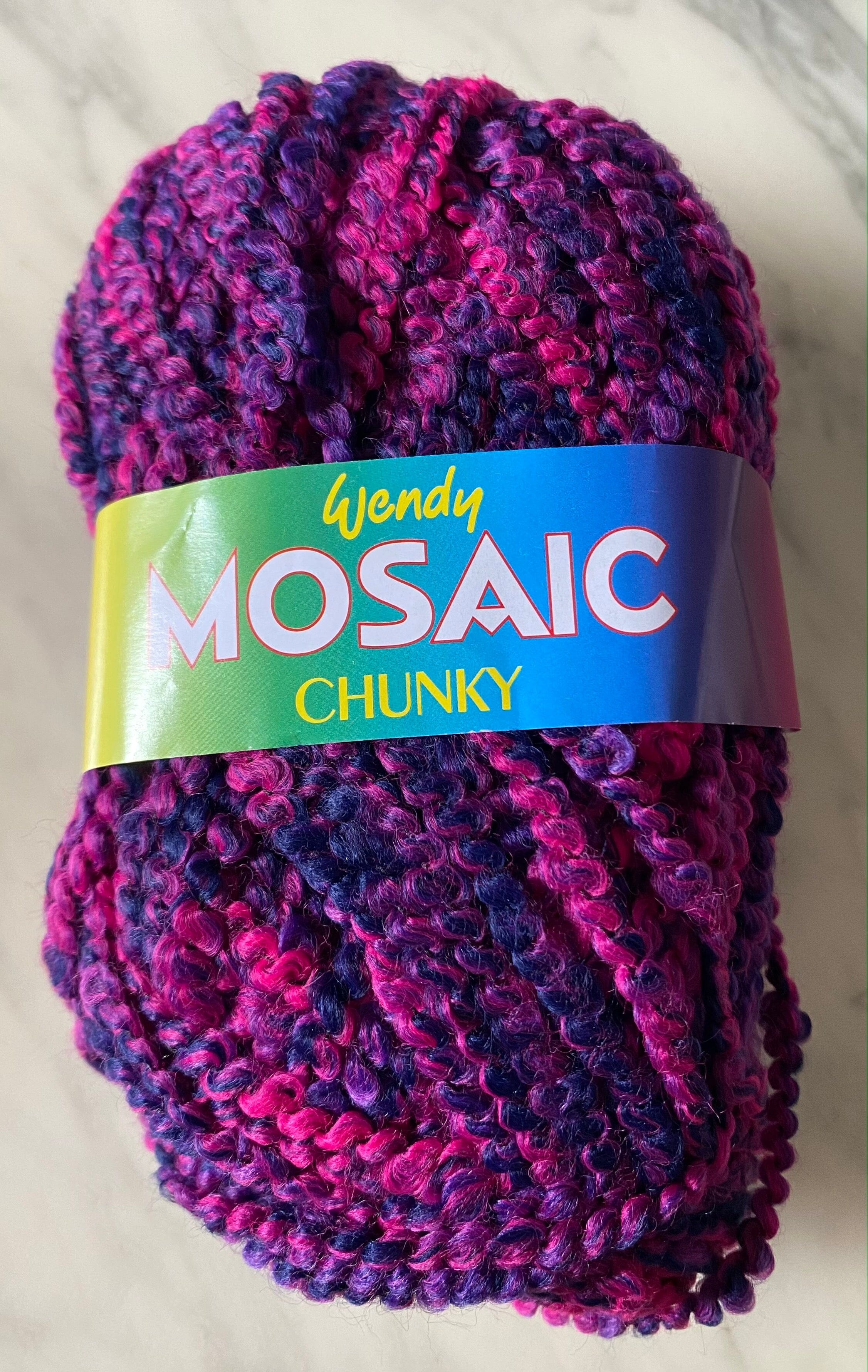 Wendy 100g "Mosaic Chunky" Bulky 12 Ply Yarn KNITTING CO.