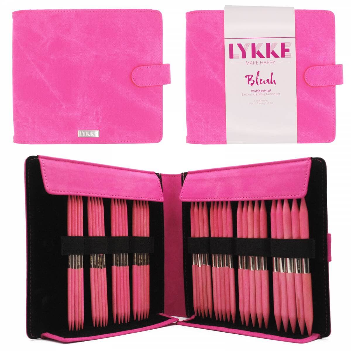 Lykke "Blush" 15cm (6") Double Point Knitting Needle Set - Large