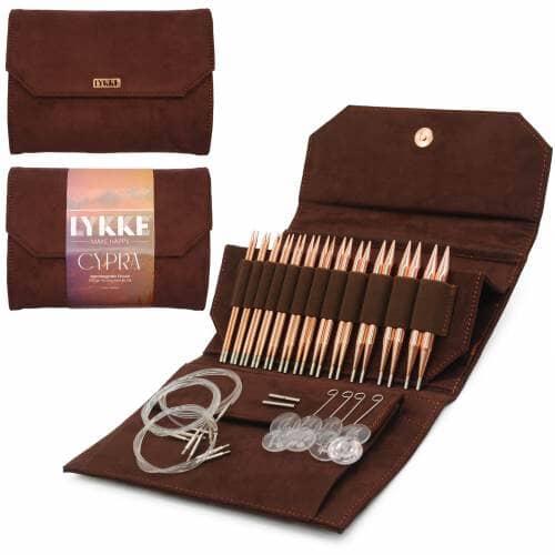 Lykke "Cypra" 13cm (5") Copper Interchangeable Circular Knitting Needle Set