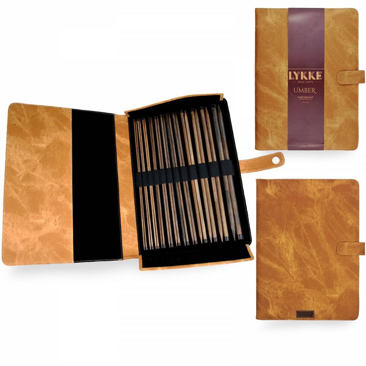 Lykke "Umber" 35cm (14") Single Point Knitting Needle Set