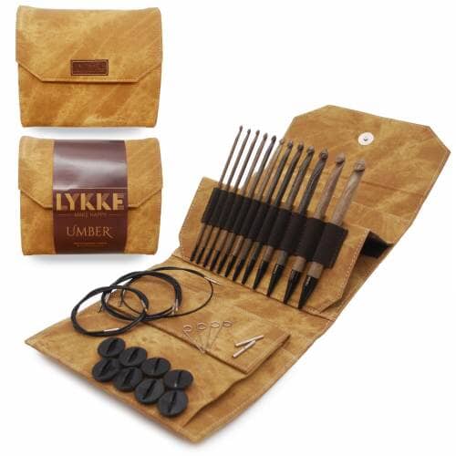 Lykke "Umber" 15cm (6") Interchangeable Crochet Hook Set