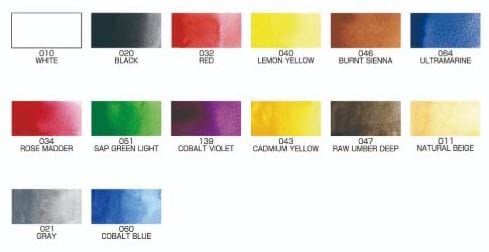 Kuretake Gansai Tambi Japanese Watercolour Paint - Portable Set