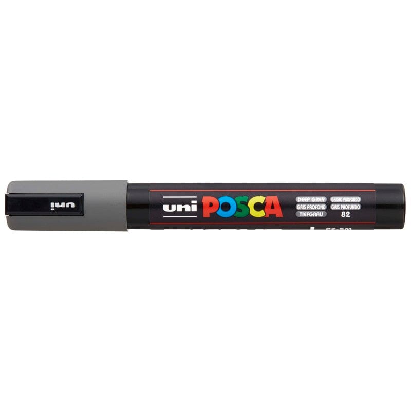 Uni Posca Paint Marker 1.8-2.5mm Bullet Tip Pen (PC-5M) - Set of 8 Dark Colours
