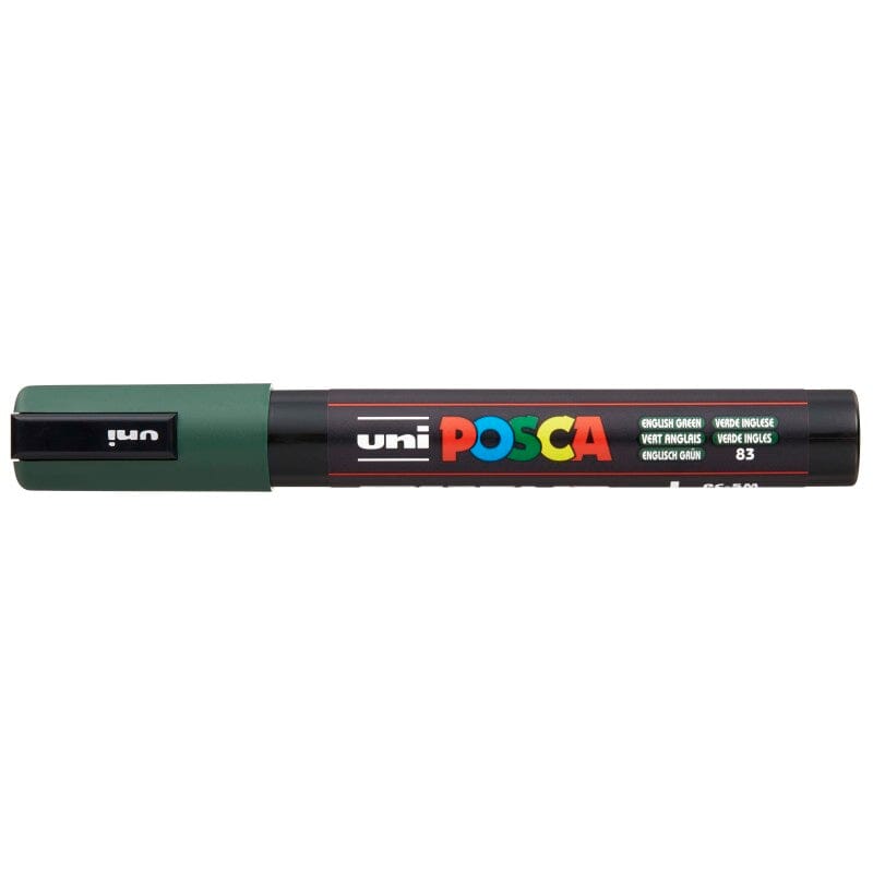Uni Posca Paint Marker 1.8-2.5mm Bullet Tip Pen (PC-5M) - Set of 8 Dark Colours