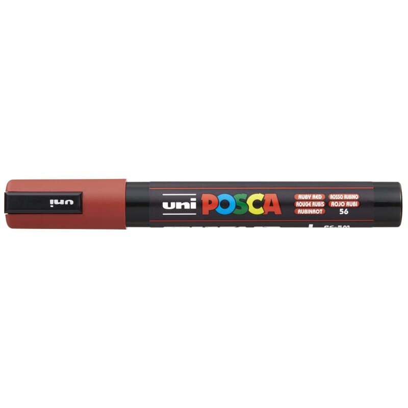 Uni Posca Paint Marker 1.8-2.5mm Bullet Tip Pen (PC-5M) - Set of 8 Dark Colours
