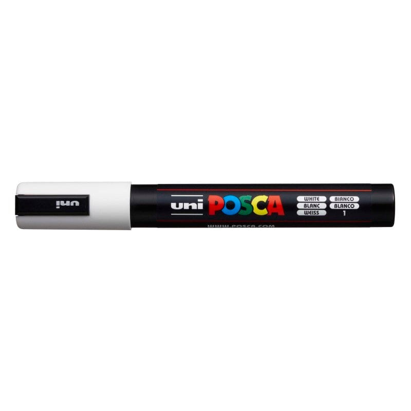 Uni Posca Paint Marker 1.8-2.5mm Bullet Tip Pen (PC-5M) - Set of 8 Dark Colours