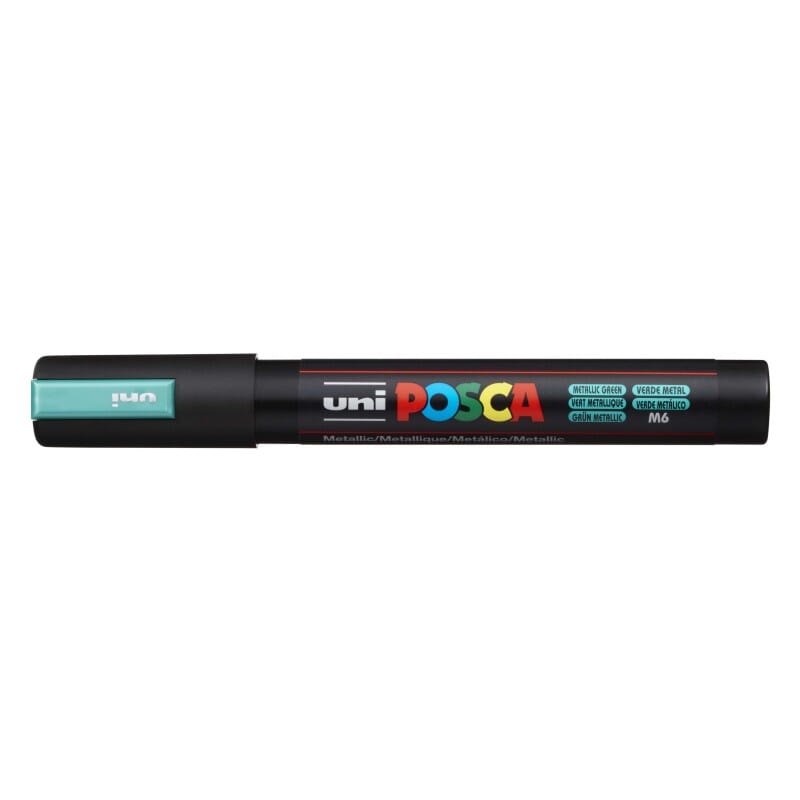 Uni Posca Paint Marker 1.8-2.5mm Bullet Tip Pen (PC-5M) - Set of 8 Metallic Colours
