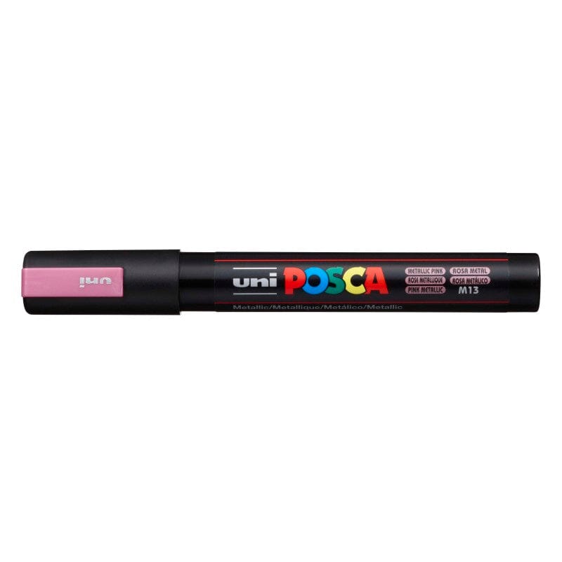 Uni Posca Paint Marker 1.8-2.5mm Bullet Tip Pen (PC-5M) - Set of 8 Metallic Colours
